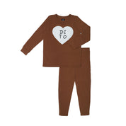 Mocha Mornings Girls Pajama