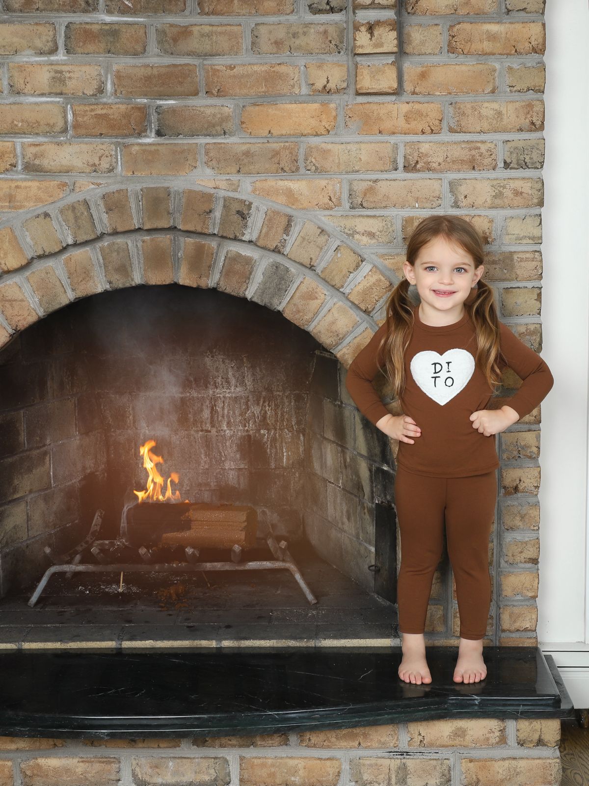 Mocha Mornings Girls Pajama