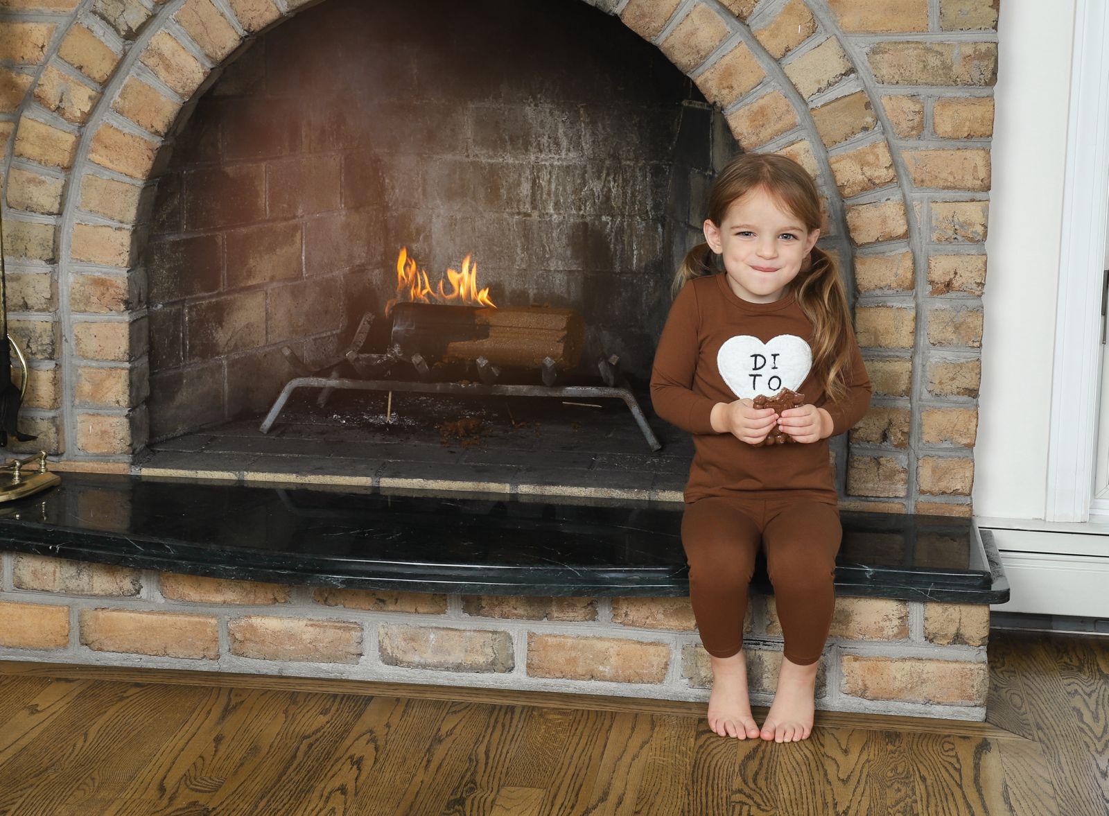 Mocha Mornings Girls Pajama