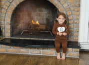 Mocha Mornings Girls Pajama